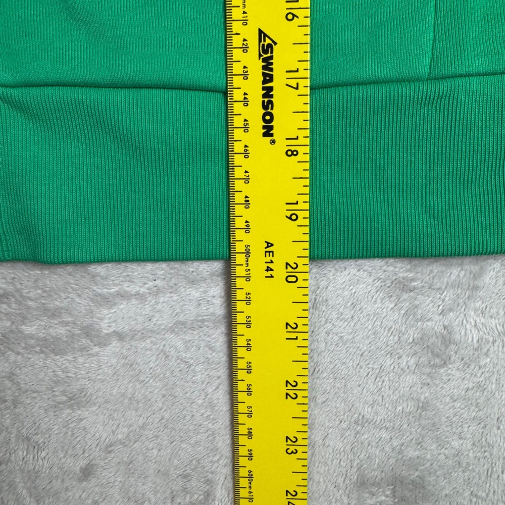 NWT Everlane Womens Organic Cotton Full-Zip Cropped Hoodie Green XXS - Picture 10 of 10